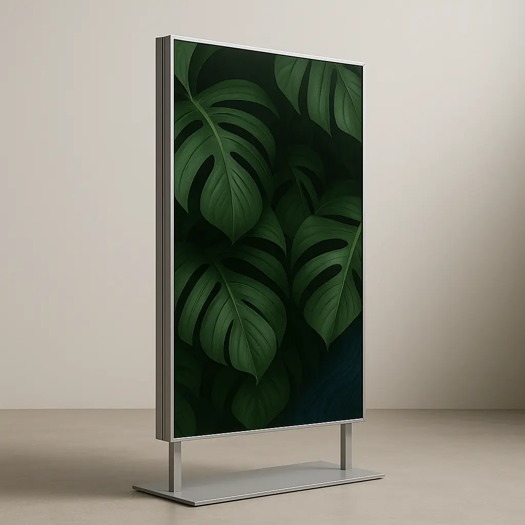 Cadre non lumineux double-face — signalétique intérieure ARKA